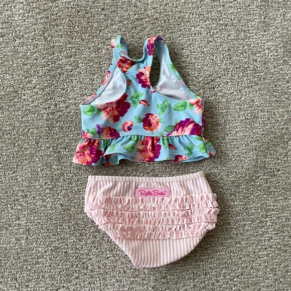 Rufflebutts Floral Peplum Tankini - Picture 3 of 3